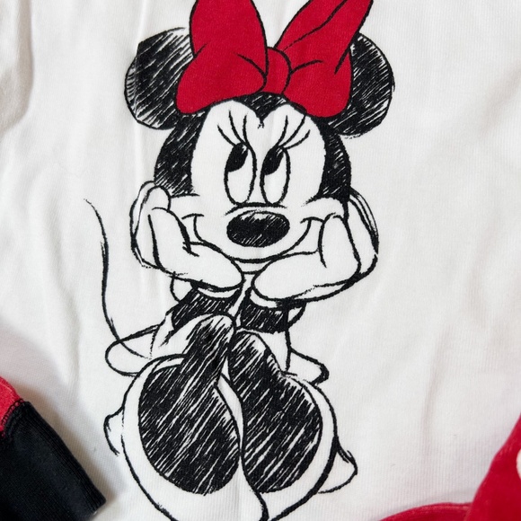 Hanna Andersson | Disney Minnie Mouse Pajamas - sz 6-7, red polka dots, two pc - Picture 3 of 12